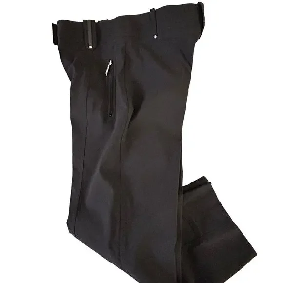 Jamie Sadock Golf Crop Pants Womens Size 2 Black 28x22 Tapered Leg 91301 NWT - Picture 14 of 16
